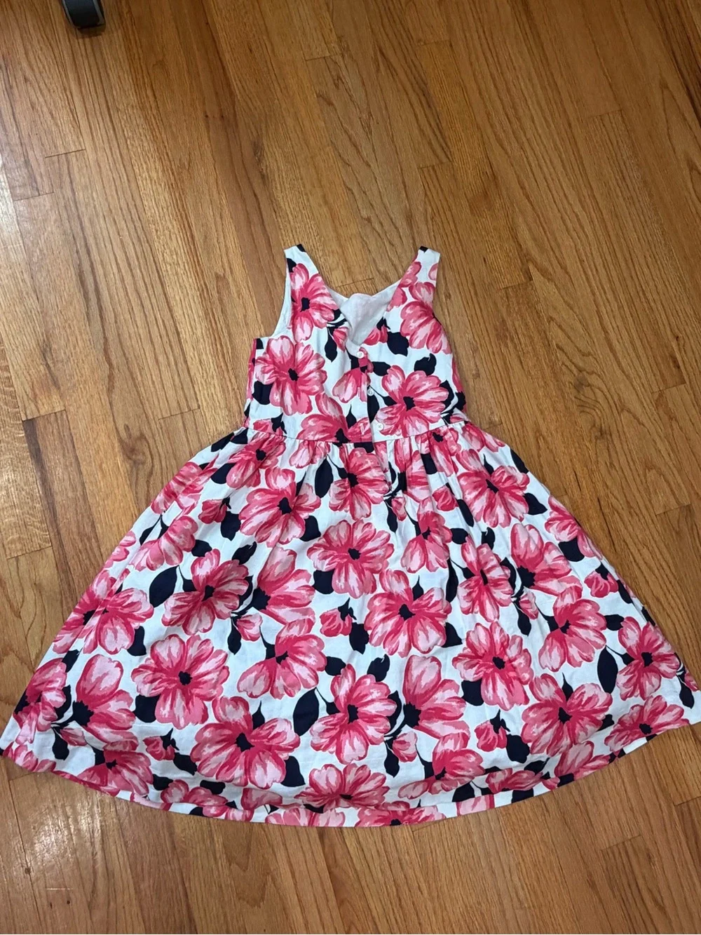 Janie and Jack Pink Floral Sleeveless Fit-and-Flare Dress